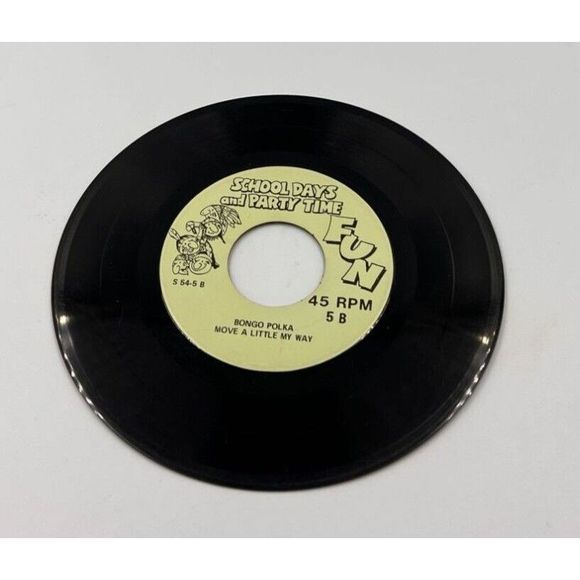 Hokey Pokey School Days & Party Days Fun 45 Bongo Polka Move a Little My Way - Picture 2 of 7